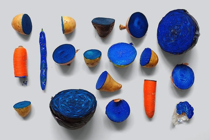 stamping with food - get creative!