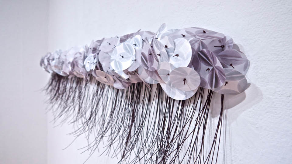 Ealish wilson artwork wall digital printing japanese ropes mizuhiki strings