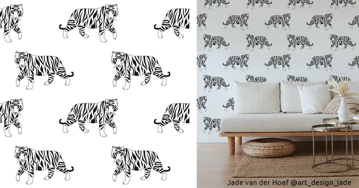 Jade van der Hoef behangontwerp mockup2
