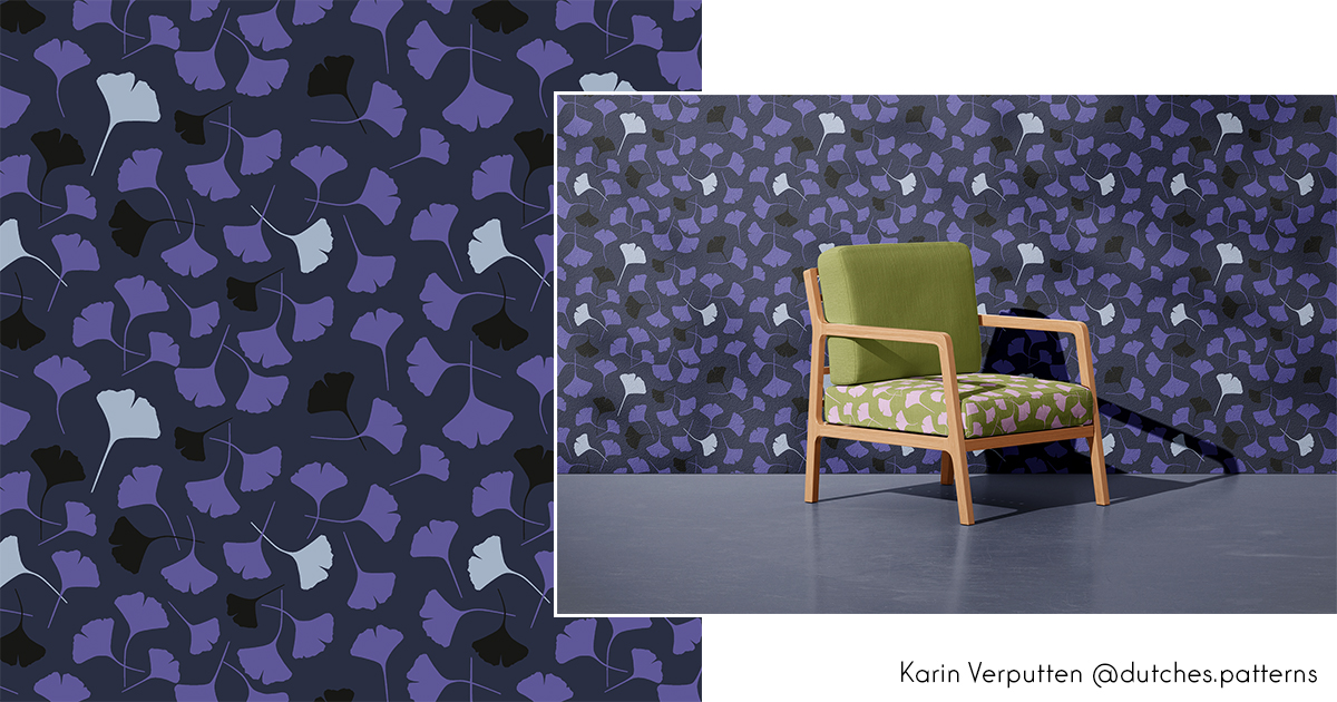 Karin Verputten behangontwerp mockup