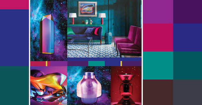 Midsummer inspiration PI Luxurious Nostalgia Milou Ket interieur inspiratie art trends moody fluweel edelstenen