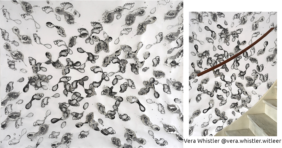 Vera Whistler behangontwerp mockup