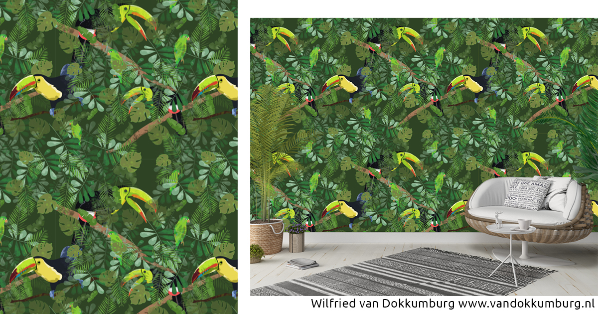 Wilfried van Dokkumburg behangontwerp mockup3