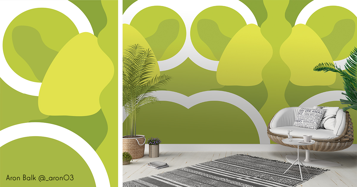 aron balk behangontwerp mockup