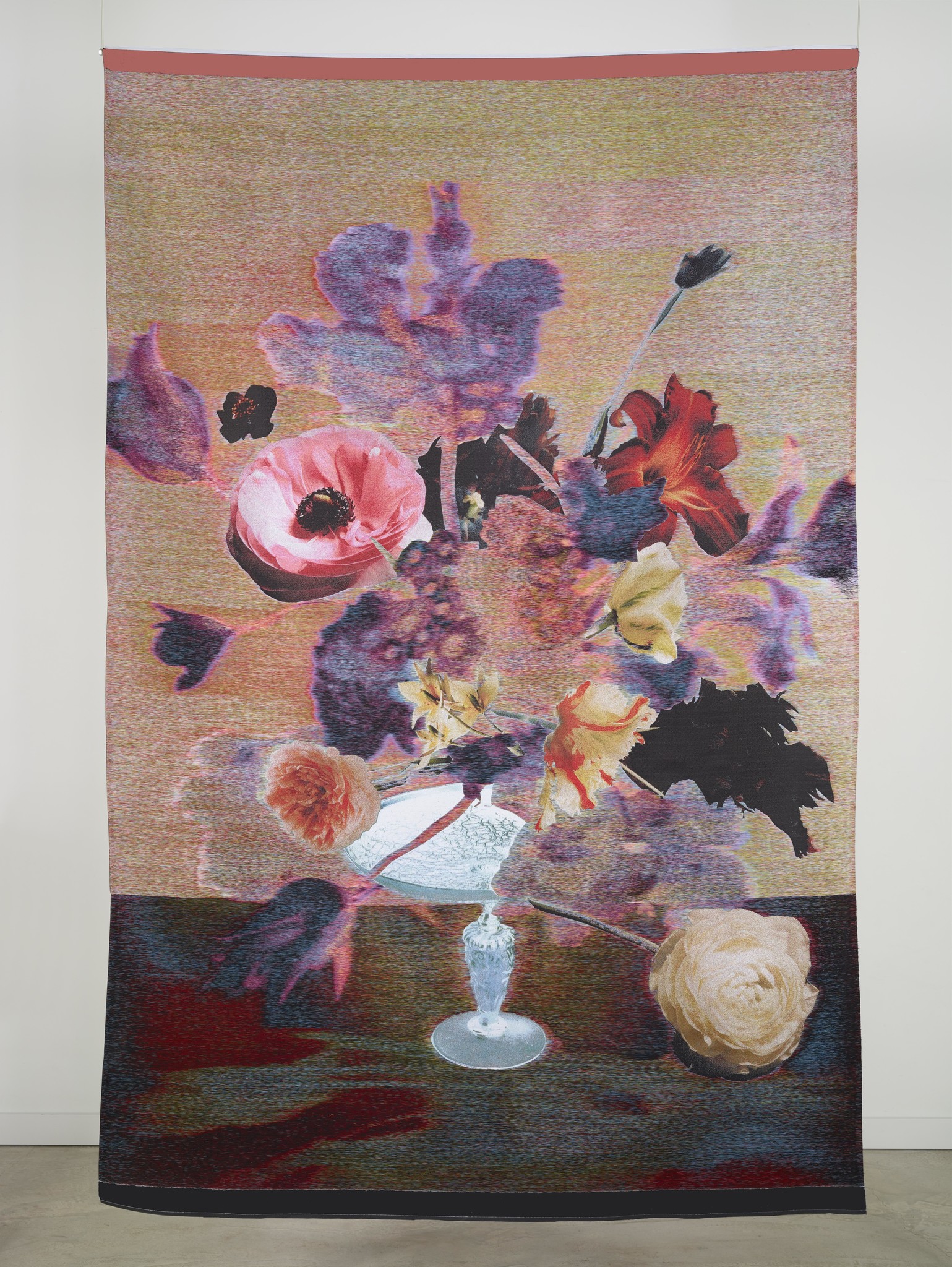 bloemen jaquard wandkleed scheltens abbenes weeef