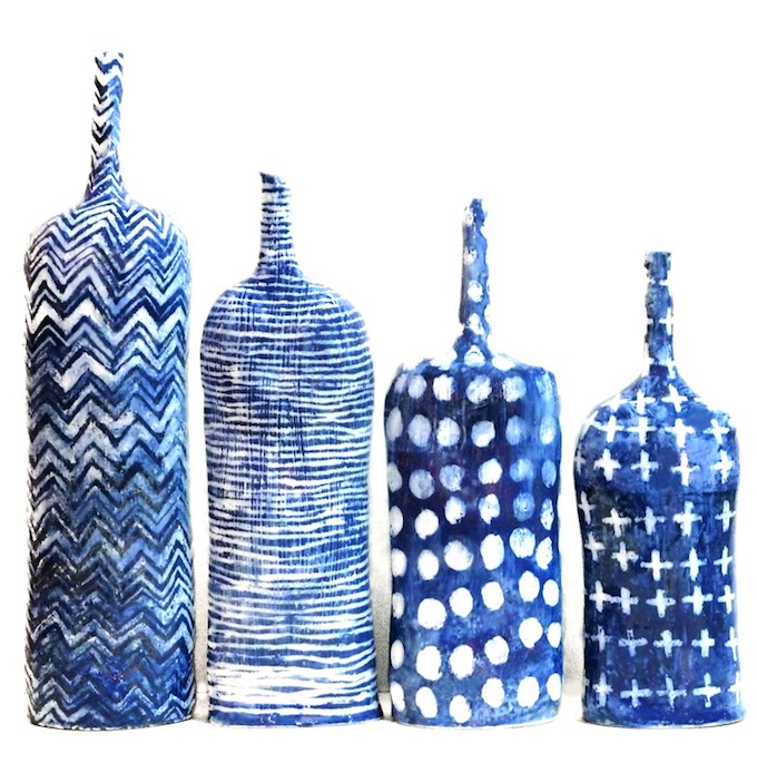 blue textile bottles1