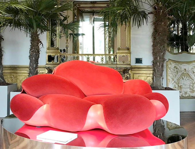 bomboca sofa red design furniture louis vuitton interior design painting art