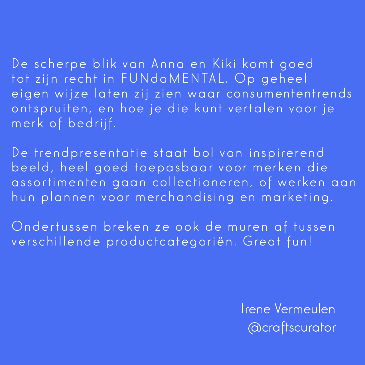 craftscurator fundamental review