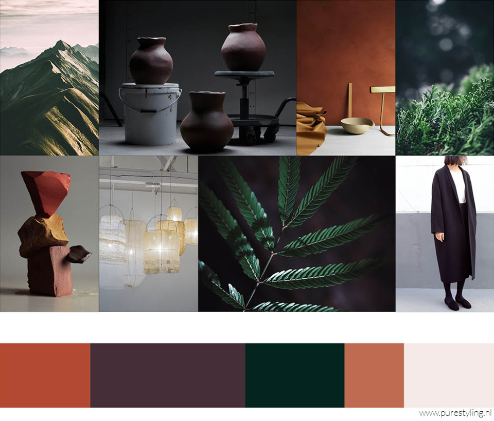 dark nature pure styling color trends 2019