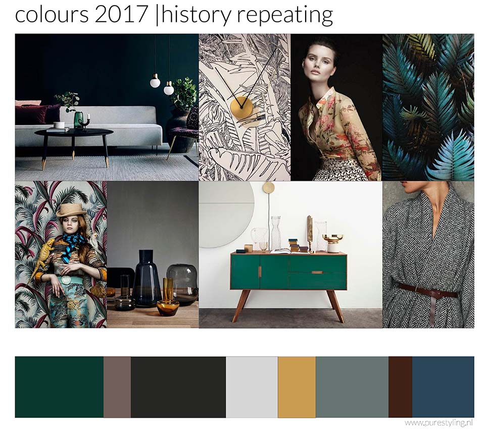 de kleuren van 2017 kleurtrends door heidi willems history repeating