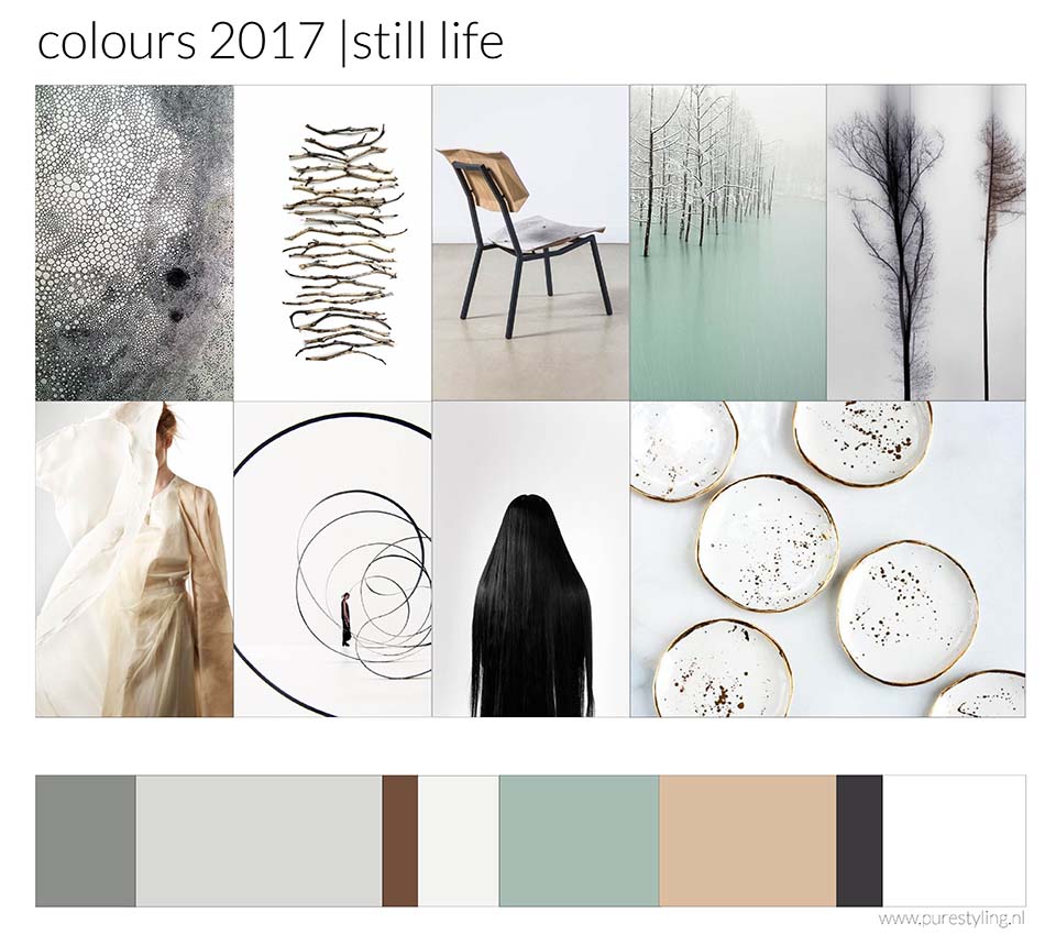 de kleuren van 2017 kleurtrends door heidi willems still life