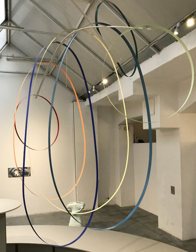 dutch invertuals ribbons hanging colors installation max lipsey art