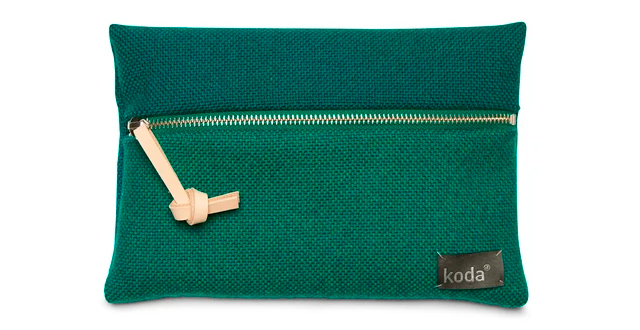 duurzame horizon etui in smaragdgroen