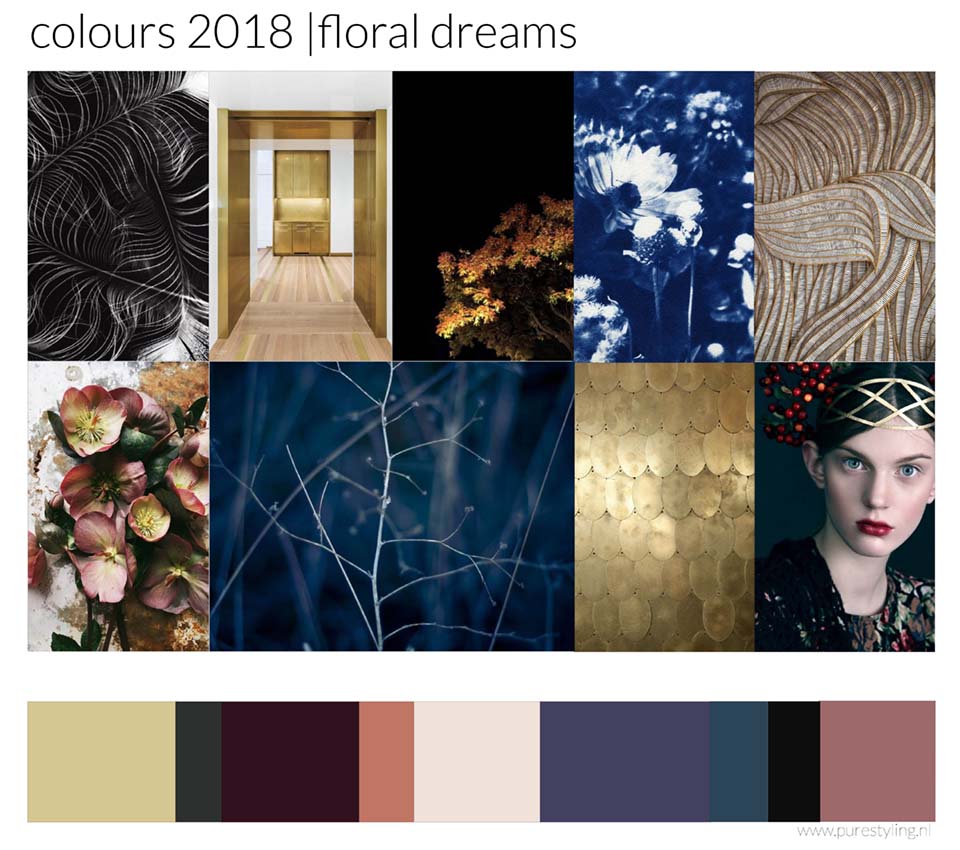 floral dreams heidi willems pure styling kleurtrends 2018 color trends