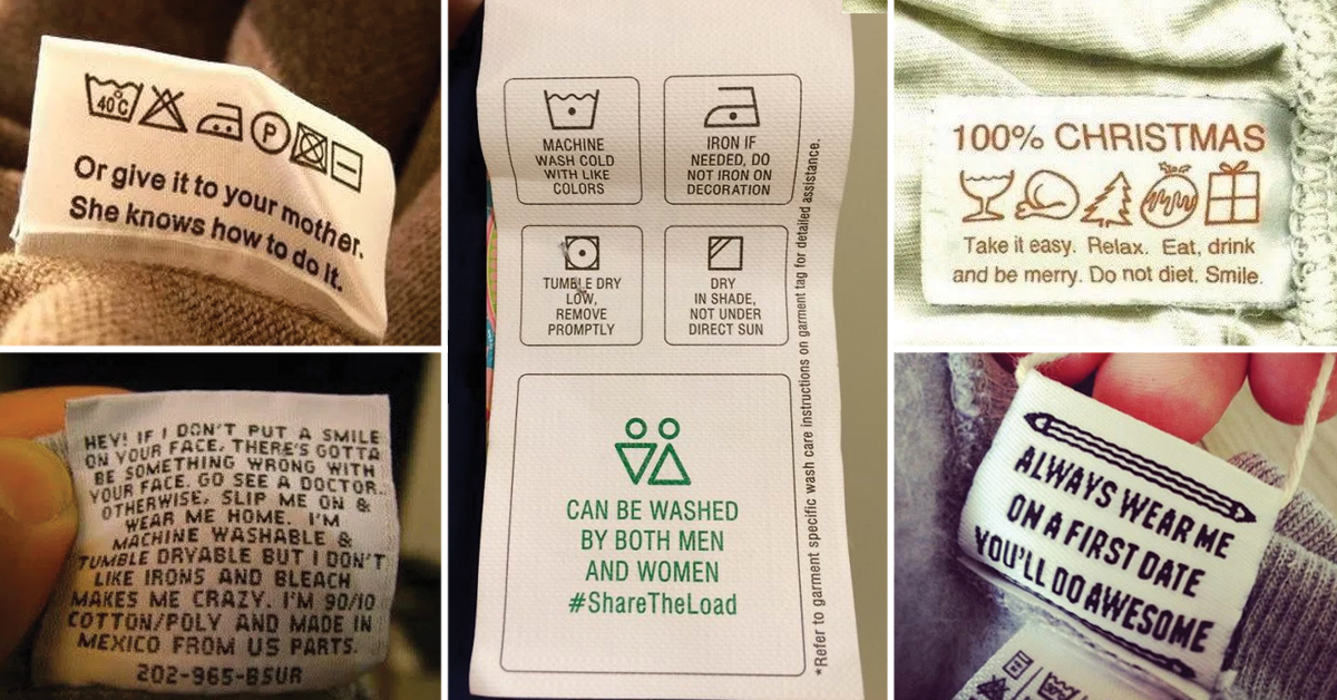 funny clothing labels