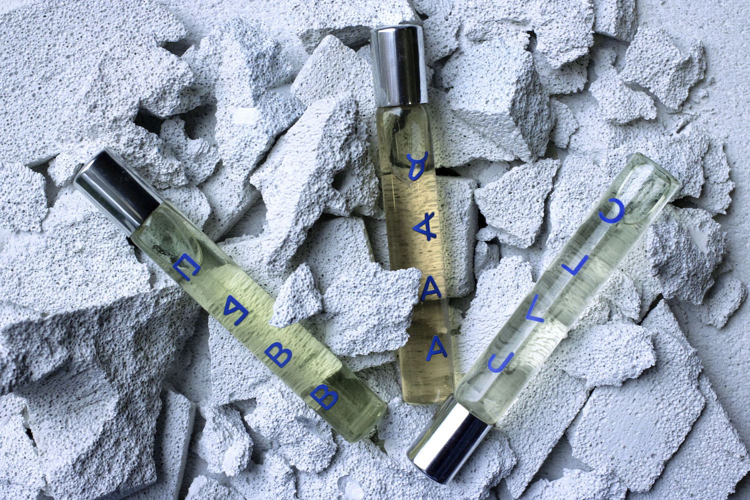 glyphs Bottles on stone