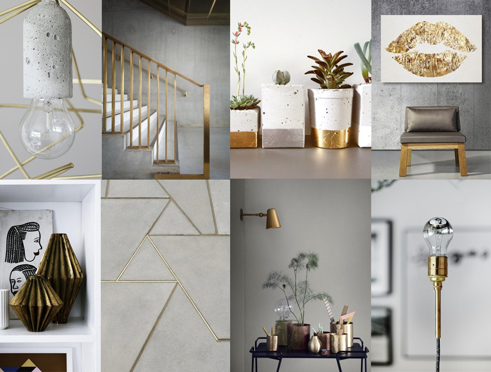 goud grijs interior grey gold accessories