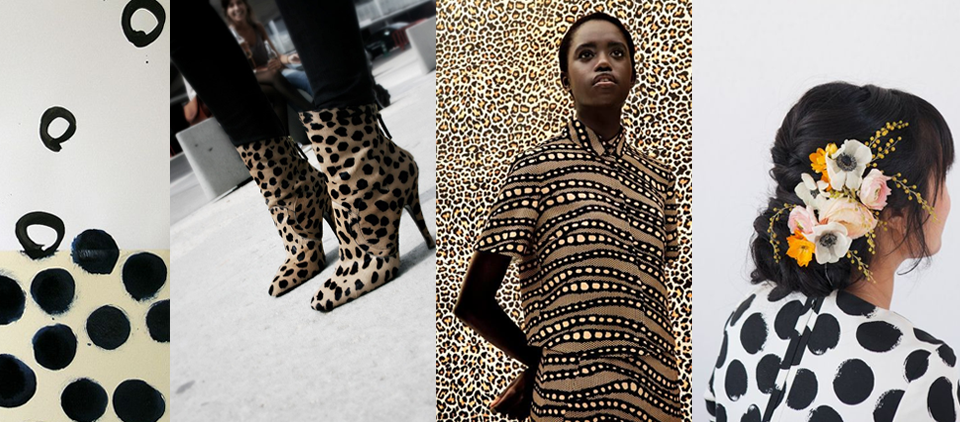 imperfect dots fashion black yellow