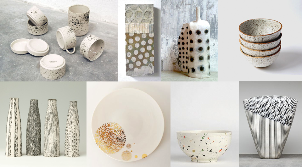 imperfect dots keramiek offwhite grey ceramics 