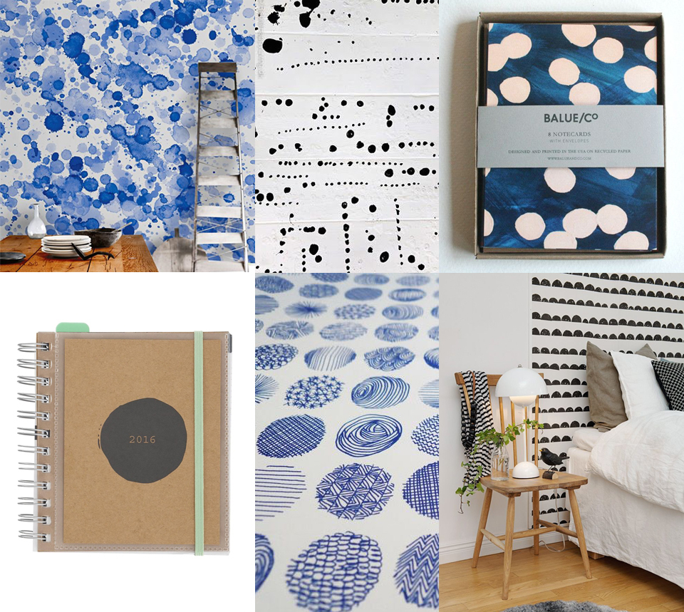 imperfect dots paperware stationery