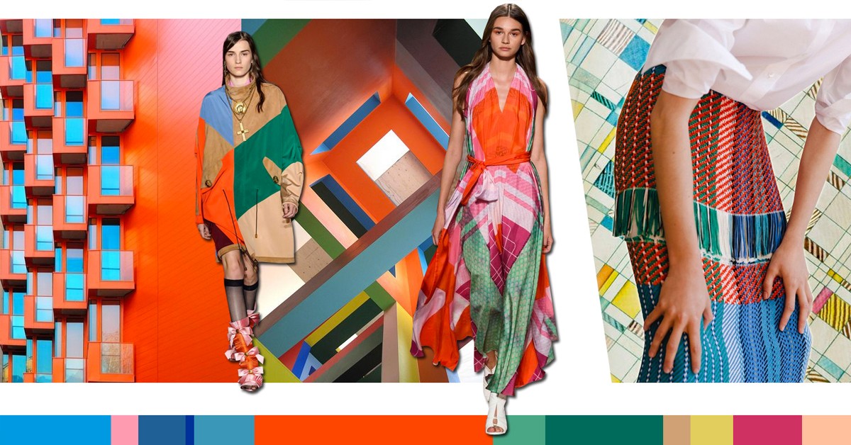 kleur 2017 trends oranje crafts architectuur textiel groen blauw oranje rood
