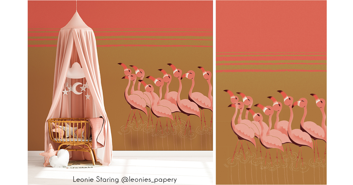 leonie staring behangontwerp mockup2