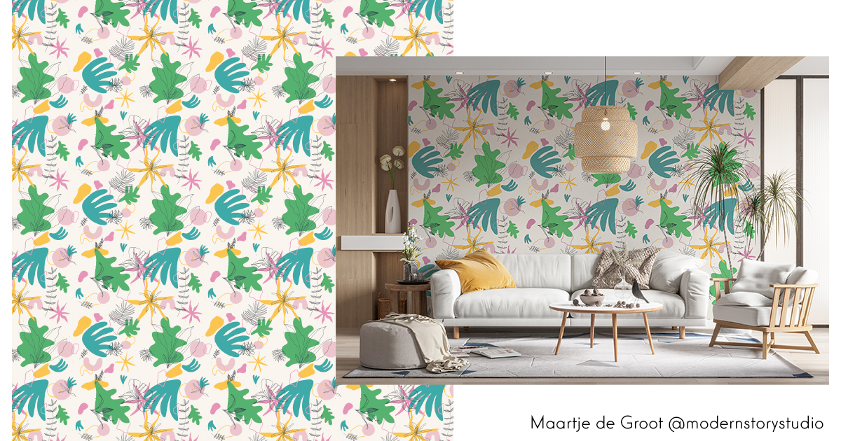 maartje de groot behangontwerp mockup