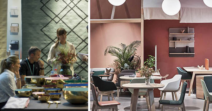 maison et objet werkplek meubels design solutions visitors color pastel table chairs