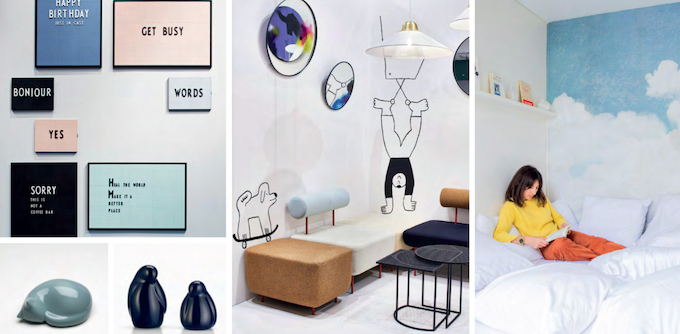 maison objet vitra pastel couch dreaming woman frames cute light