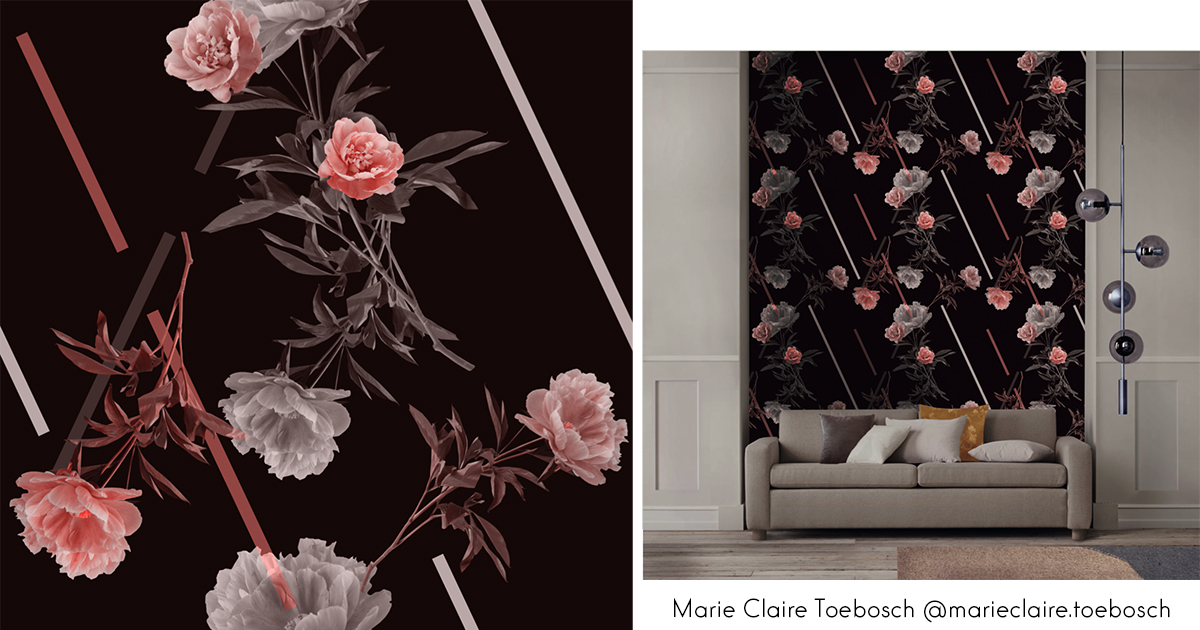 marie claire toebosch behangontwerp mockup