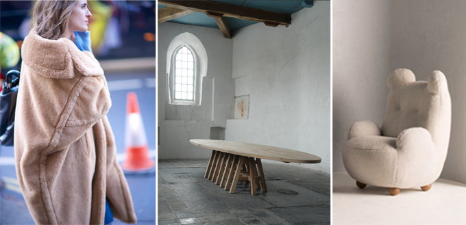 maxmara fashion hygge blob round fabric wide form cosy oval drop