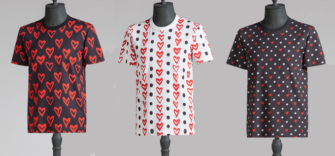 ments tshirts dolcegabbana hearts