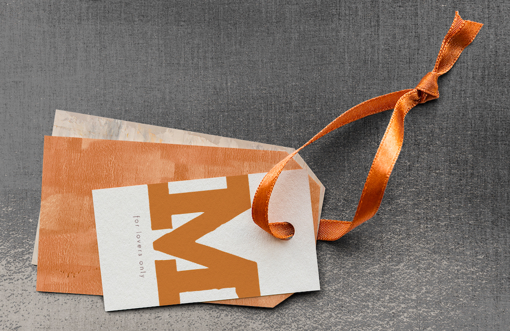 merk beginnen branding hangtags labels lint