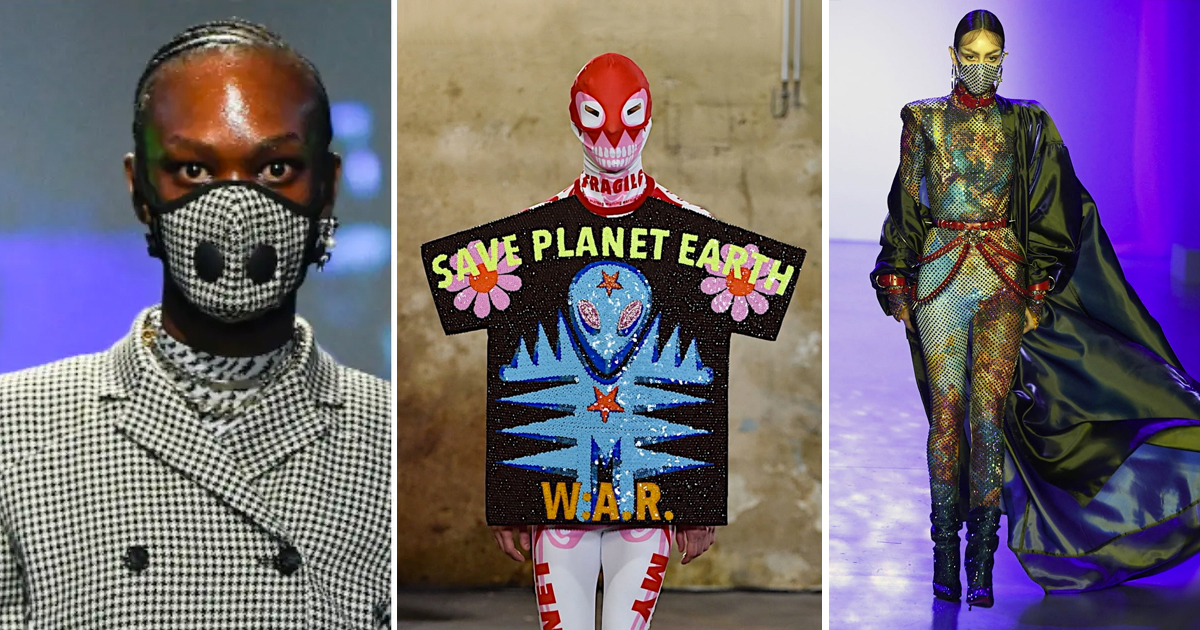 mondkapjes face masks fashion 2020 marine serre walter van beirendonck