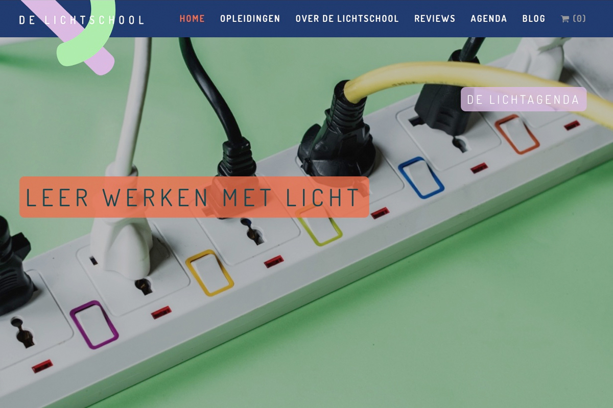 webontwerp de lichtschool