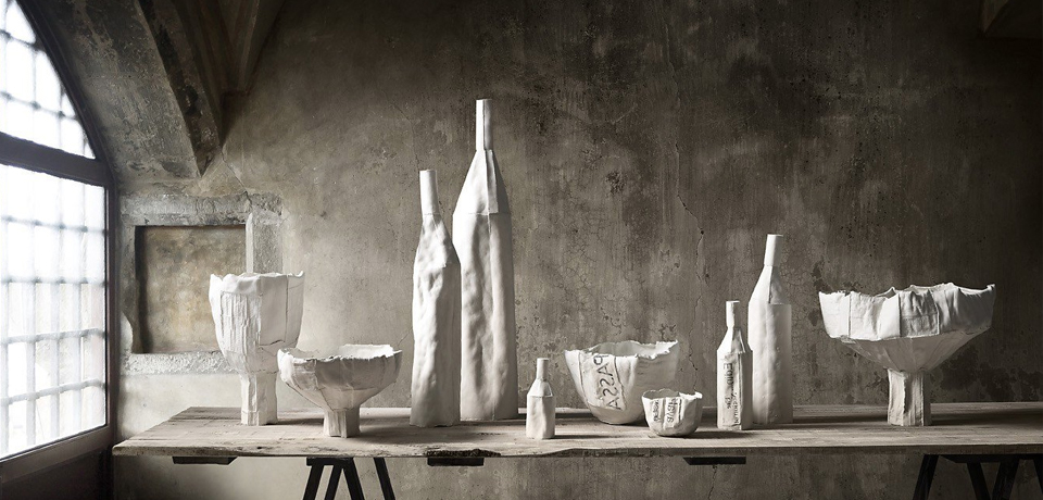 paola paronetto paper pulp clay white