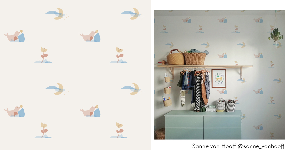 sanne van hooff behangontwerp mockup