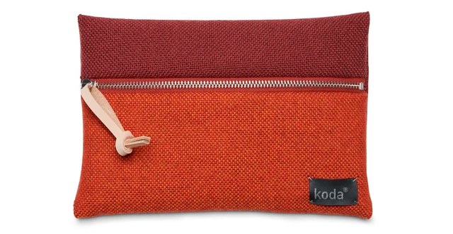 steenrood en oranje etui duurzaam design koda amsterdam 