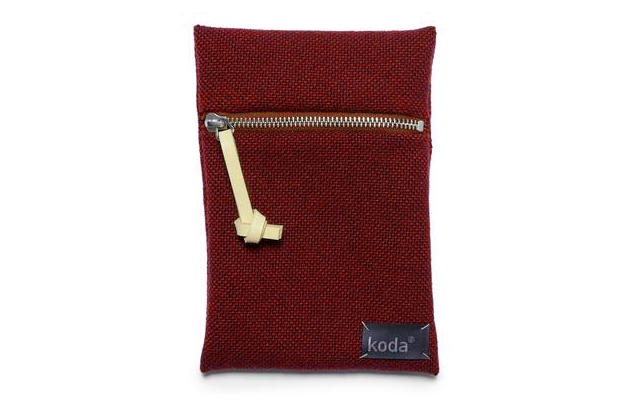 steenrood mini etui iep - duurzaam geproduceerd in Nederland