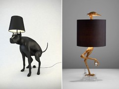 Good Boy lamp van Whatshisname en Ibis tafellamp van Cyan Design