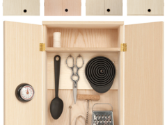 'In sight' van AnonymDesign, collectie van 4 verschillende opbergkastjes voor gereedschap, kantooraccessoires en andere tools