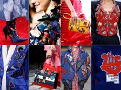 v.l.n.r. en v.b.n.b.: Marc Jacobs SS16 Ready-to-Wear, Valentino SS14 via slffashion.com, (3, 4 en 5) Marc Jacobs SS16 Ready-to-Wear, Gucci SS16, E.Tautz FW15 via patternprintsjournal.com, Marc Jacobs SS16 Ready-to-Wear