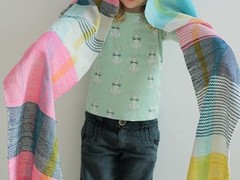 geweven sjaal via spiegelstiksels.blogspot.nl