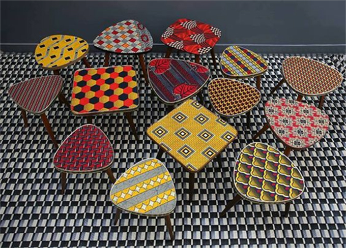 tables printed African Market Lille