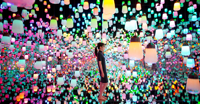 teamlab tokyo light planets experience economy retail beleveniseconomie zintuigen branding
